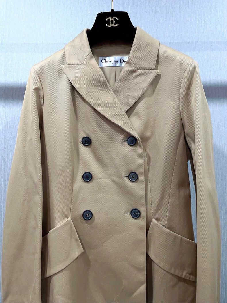 Dior Dior Khaki double-breasted slim jacket 2504-Nextarrow Size XS / US 0-2 / IT 36-38 - 4 Thumbnail