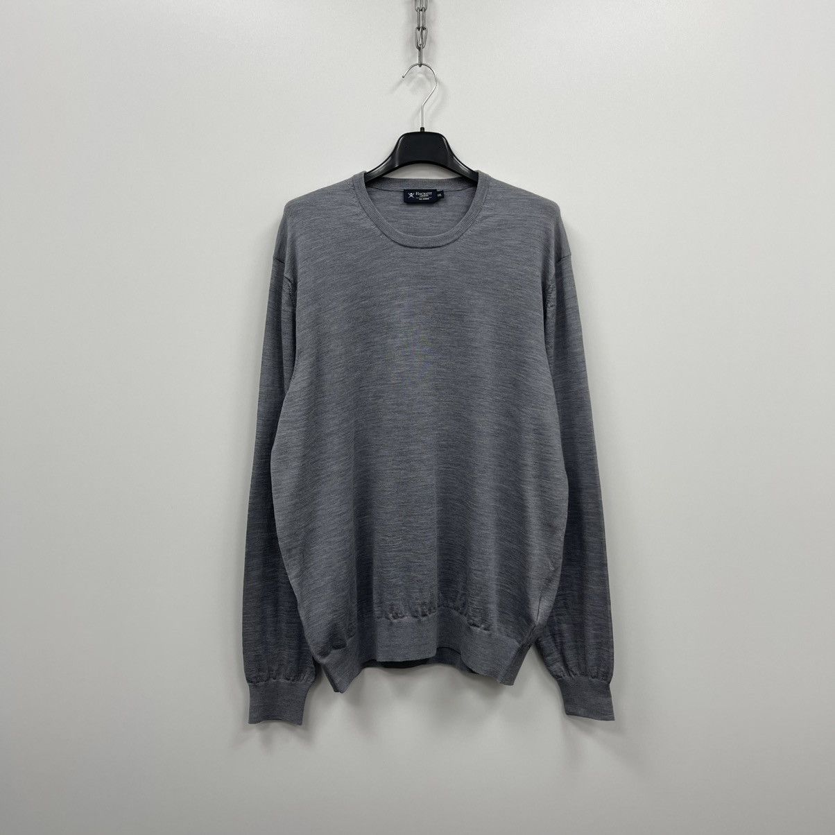 Hackett Hackett London Merino Wool Crew Jumper Grey Size US XXL / EU 58 / 5 - 1 Thumbnail