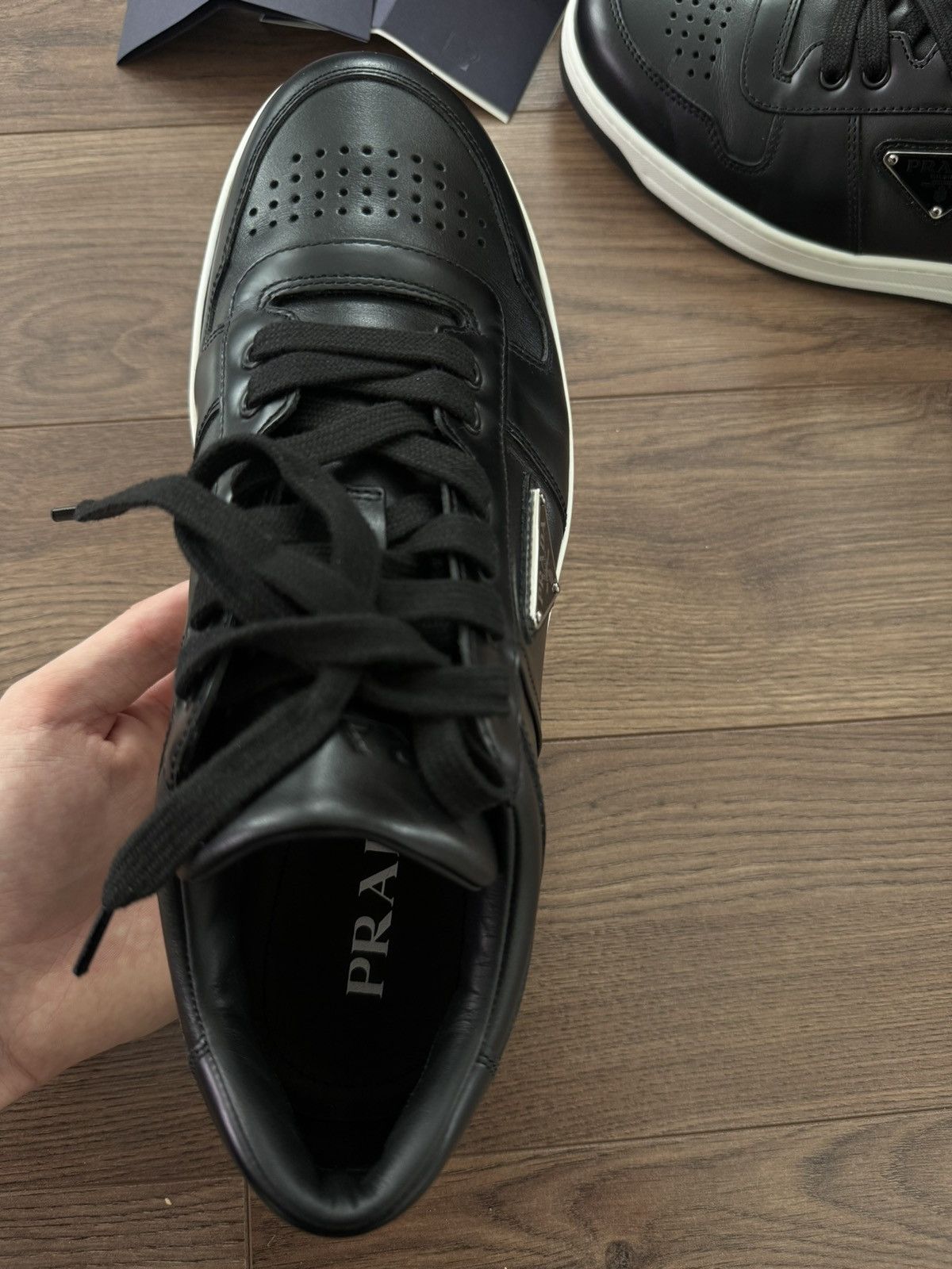 Prada Prada Downtown Leather Sneakers Size US 8 / EU 41 - 5 Thumbnail