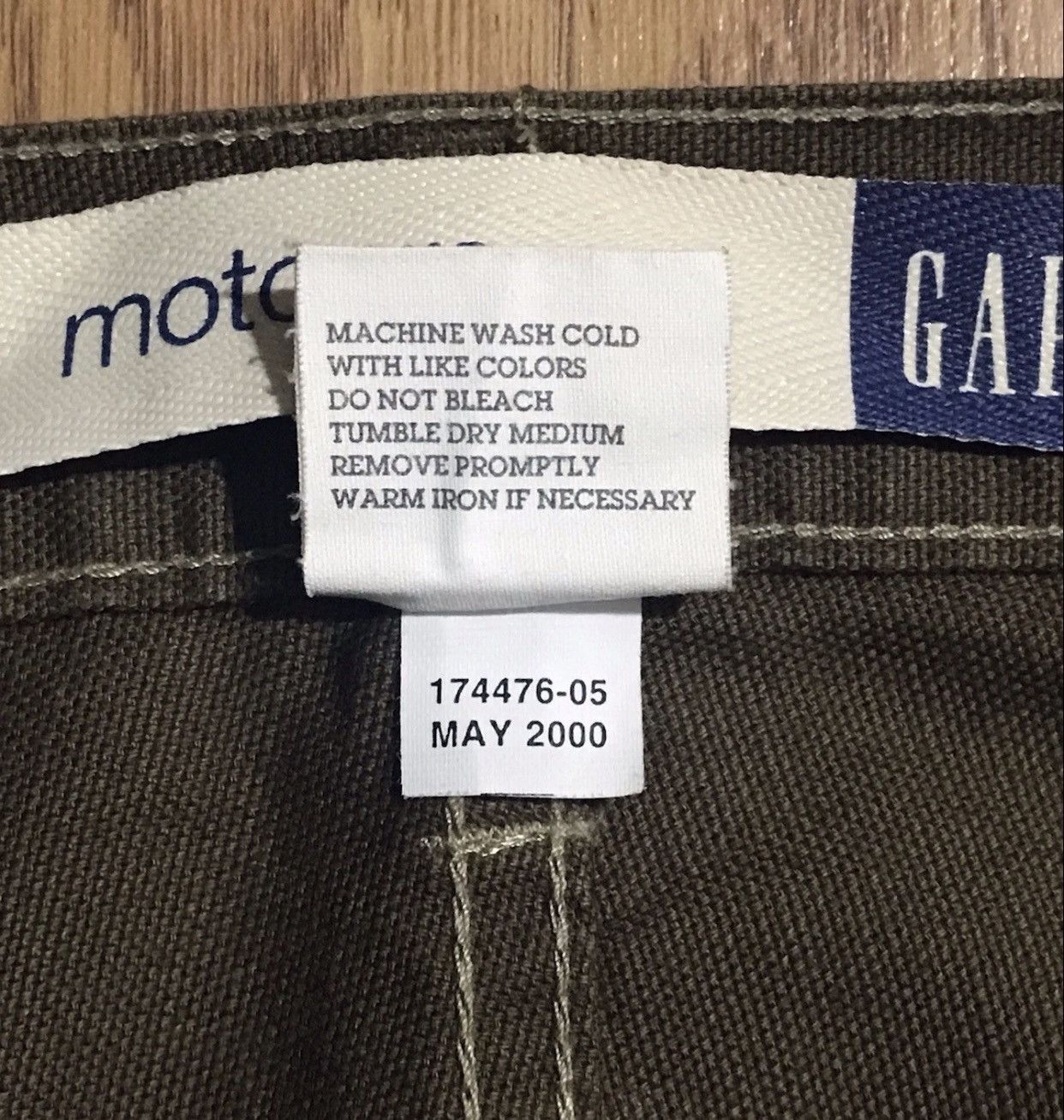 Gap Gap Retro Y2K Motocross Pants Size 35 Brown Denim Canvas Size US 35 - 5 Thumbnail