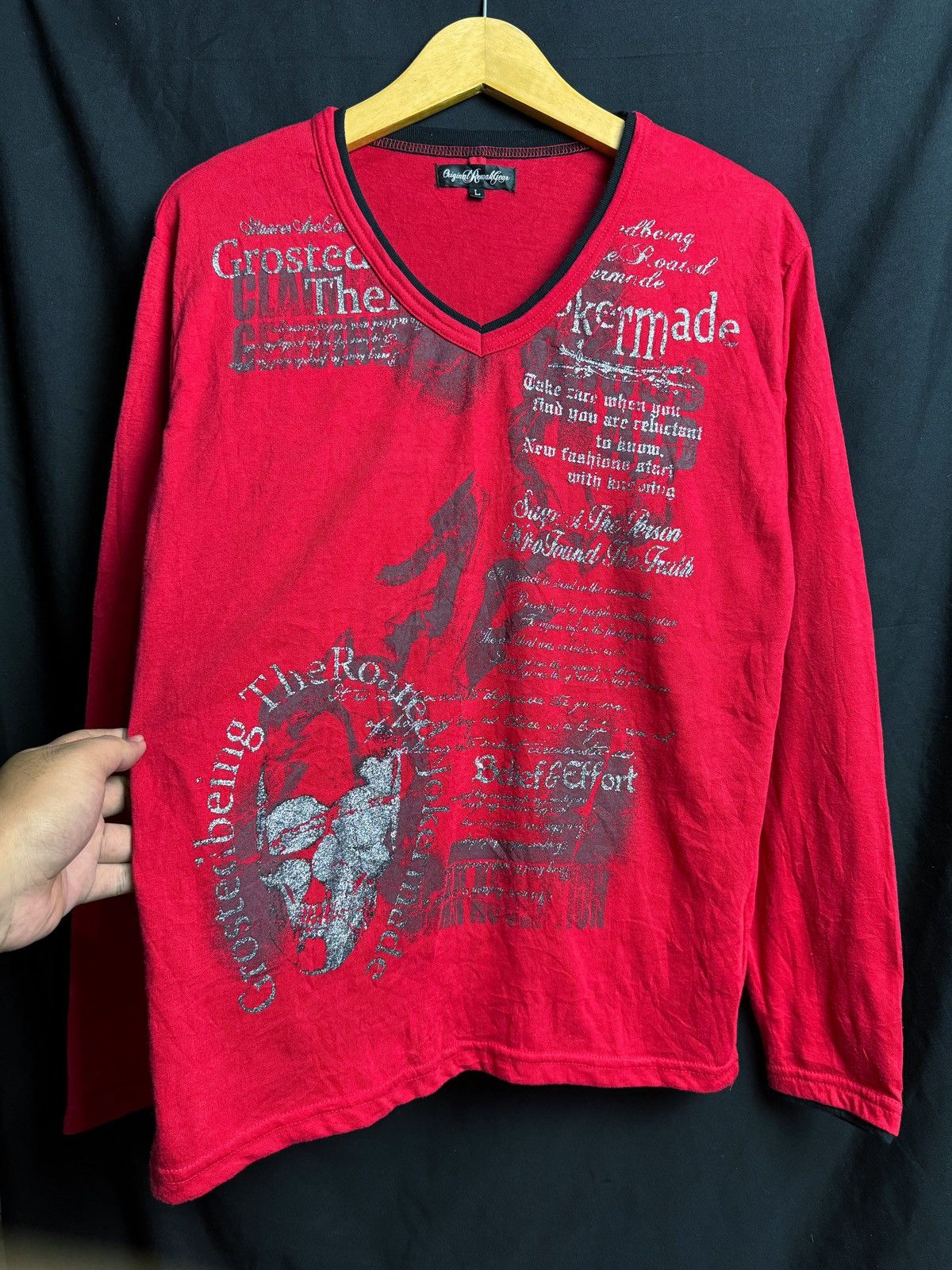 Hysteric Glamour × If Six Was Nine × Japanese Brand Remakgear Poem Skulls Long Sleeve Size US L / EU 52-54 / 3 - 2 Thumbnail