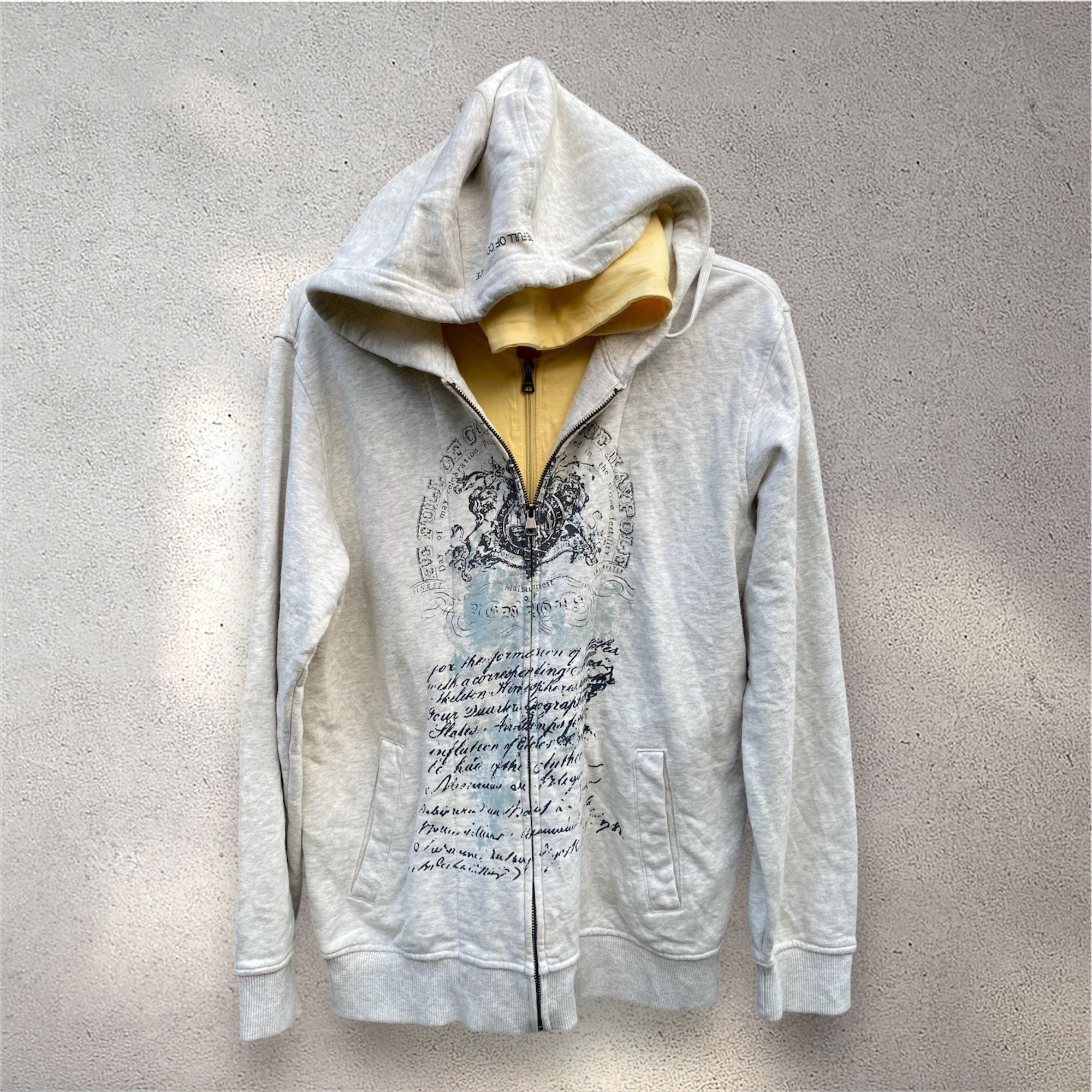If Six Was Nine × Japanese Brand × Le Grande Bleu (L.G.B.) Vintage may&pole poem double layers zip hoodie Size US M / EU 48-50 / 2 - 1 Thumbnail