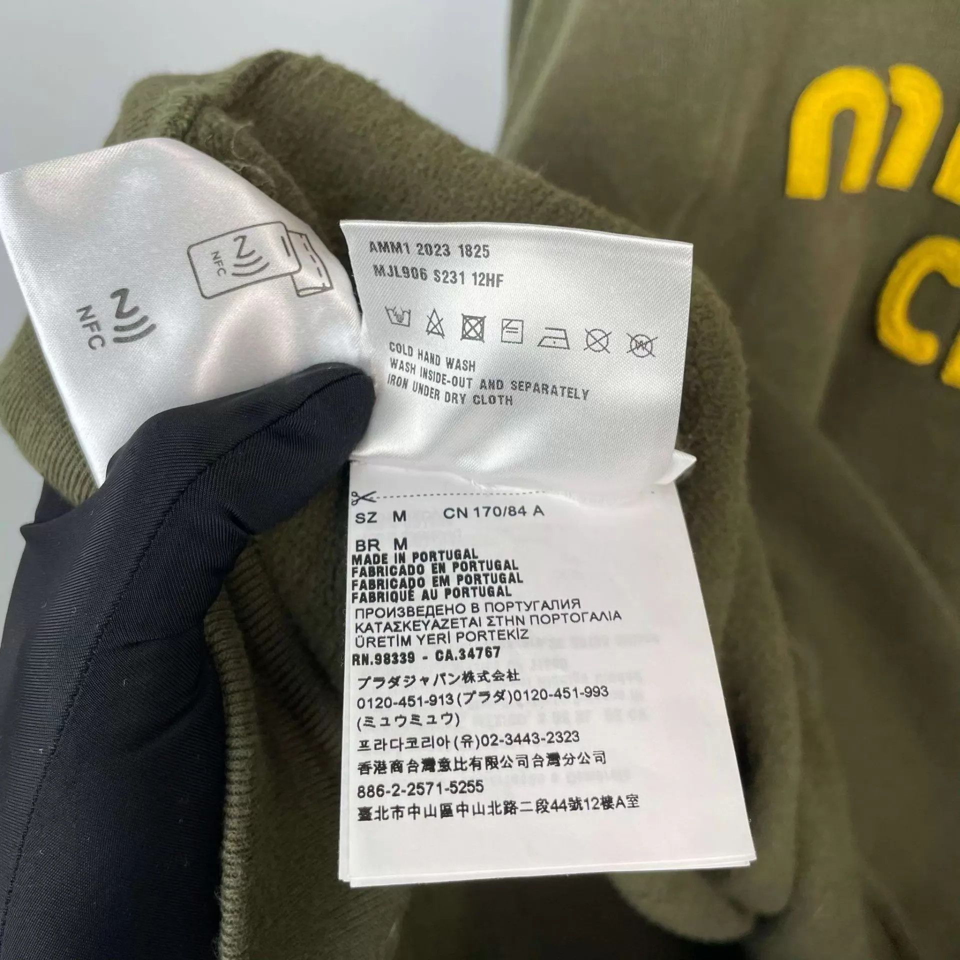 Miu Miu MIU MIU sweatshirt M deep green Size M / US 6-8 / IT 42-44 - 5 Thumbnail