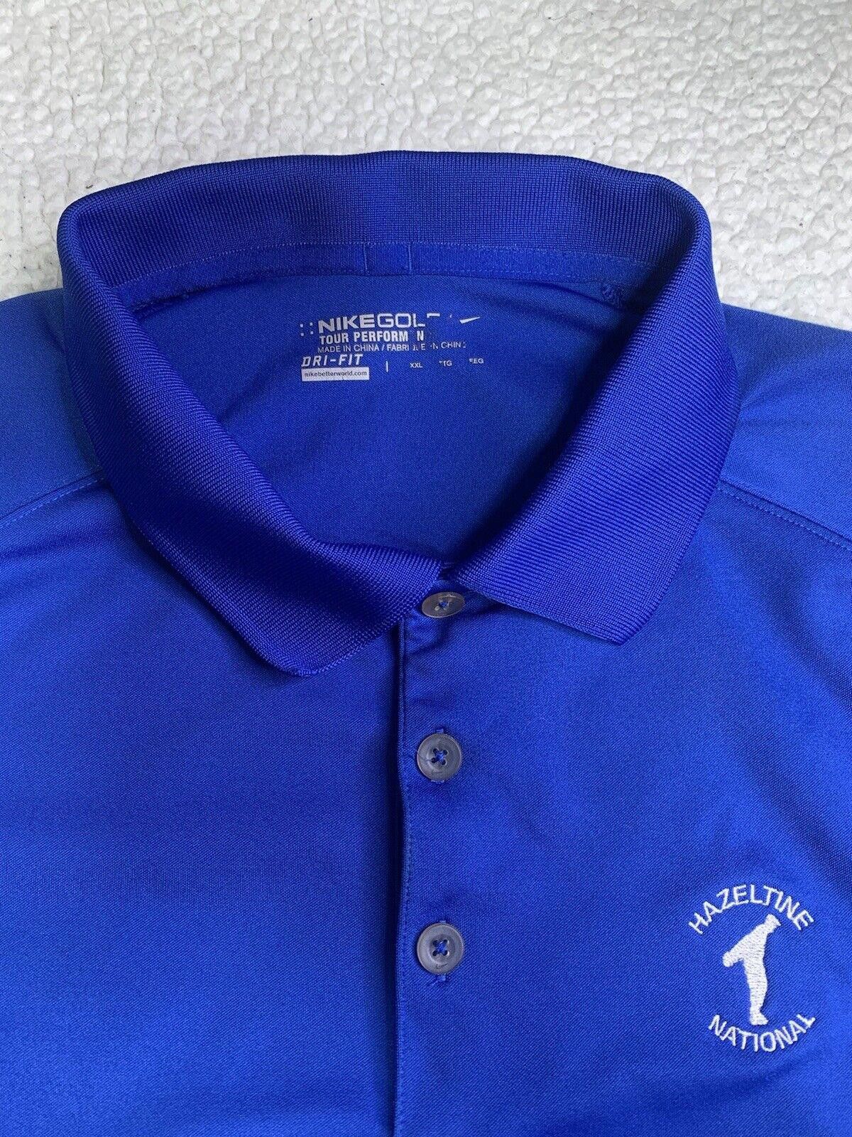 Nike Nike Golf Shirt Men's XXL M Blue Short Sleeve Polo Dri-Fit Size US XXL / EU 58 / 5 - 2 Thumbnail