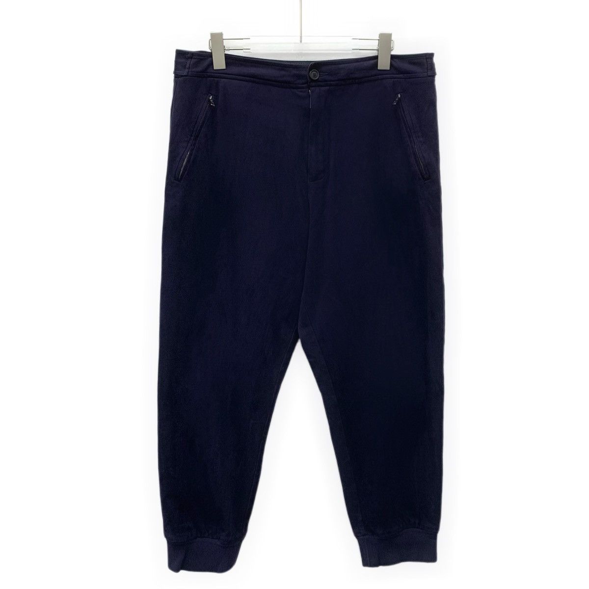 Armani Armani Blue Pocket Zipper Design Velvet Casual Pants K26WX Size US 36 / EU 52 - 1 Thumbnail