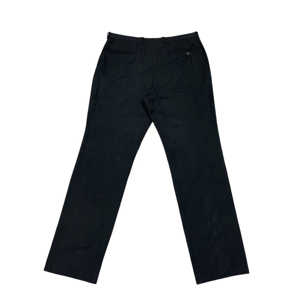 Gucci Vintage Gucci Black Flat Front Straight Leg Casual Pants Size US 31 - 9 Thumbnail