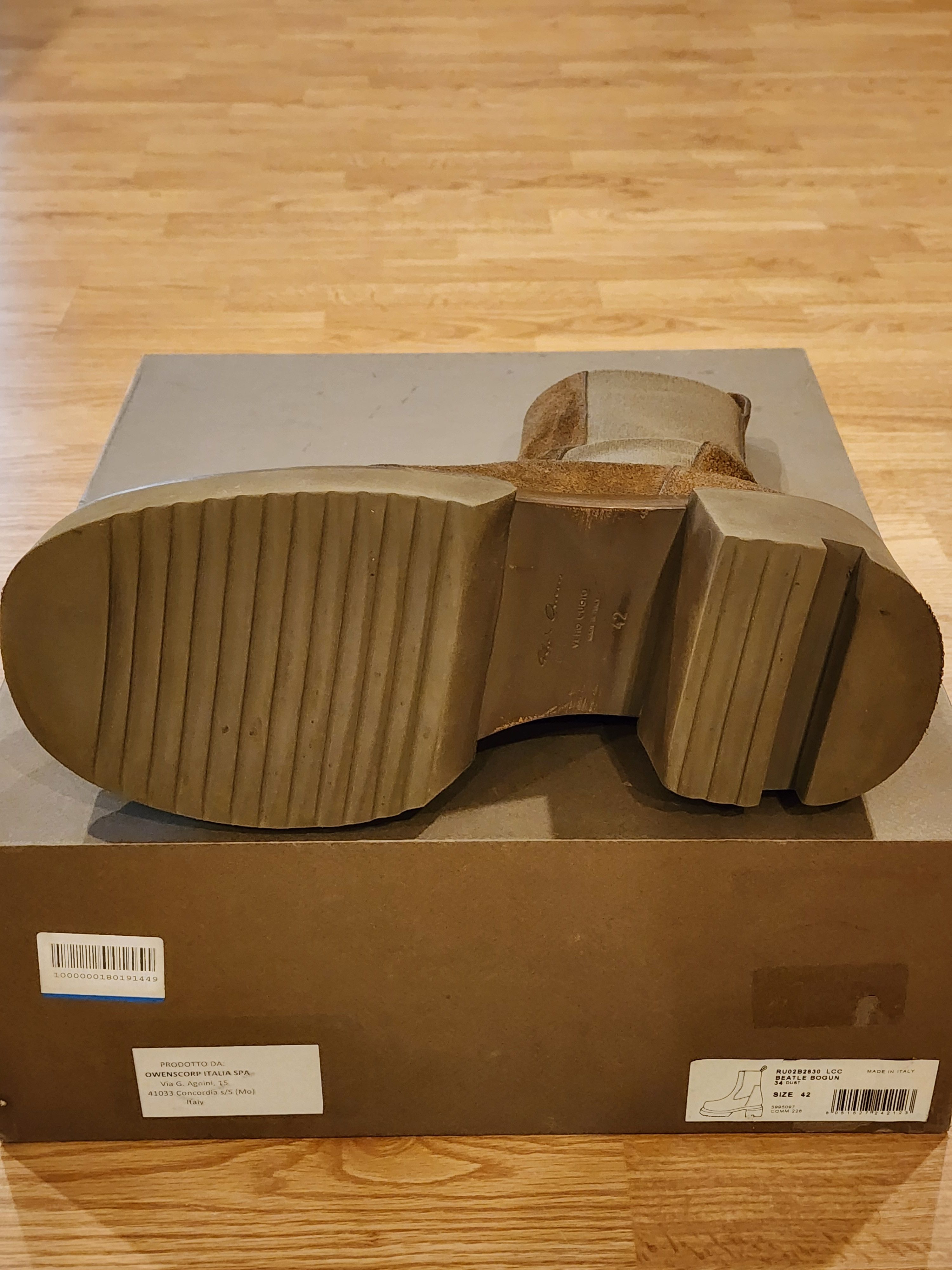 Rick Owens Rick Owens Dust Beatle Bogun Boots Size US 9 / EU 42 - 8 Thumbnail