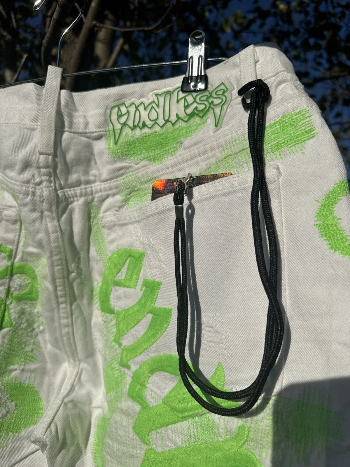 Endless NEW ENDLESS DENIM “Green on White” Size 34 Size US 34 / EU 50 - 4 Thumbnail