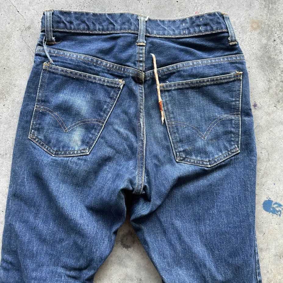 Levi's Vintage 70s Levi's Flared BIG E Orange Tab Denim Jeans Size US 28 / EU 44 - 2 Thumbnail