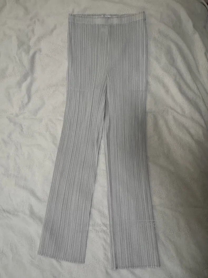 Issey Miyake Issey Miyake size:3 Straight Leg Pants Off White Size 31" - 1 Thumbnail