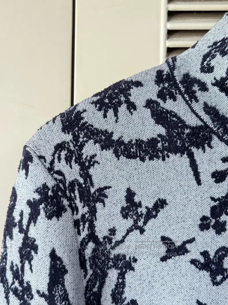 Dior Dior Black and white jacquard knitwear sweater Size S / US 4 / IT 40 - 4 Thumbnail