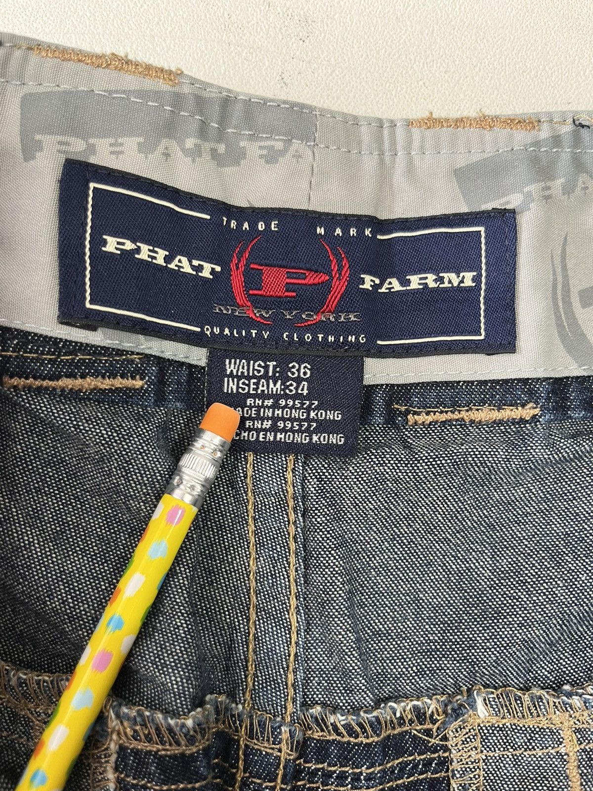 Phat Farm × Vintage Y2K phat farm wide leg baggy jeans Size US 36 / EU 52 - 3 Thumbnail
