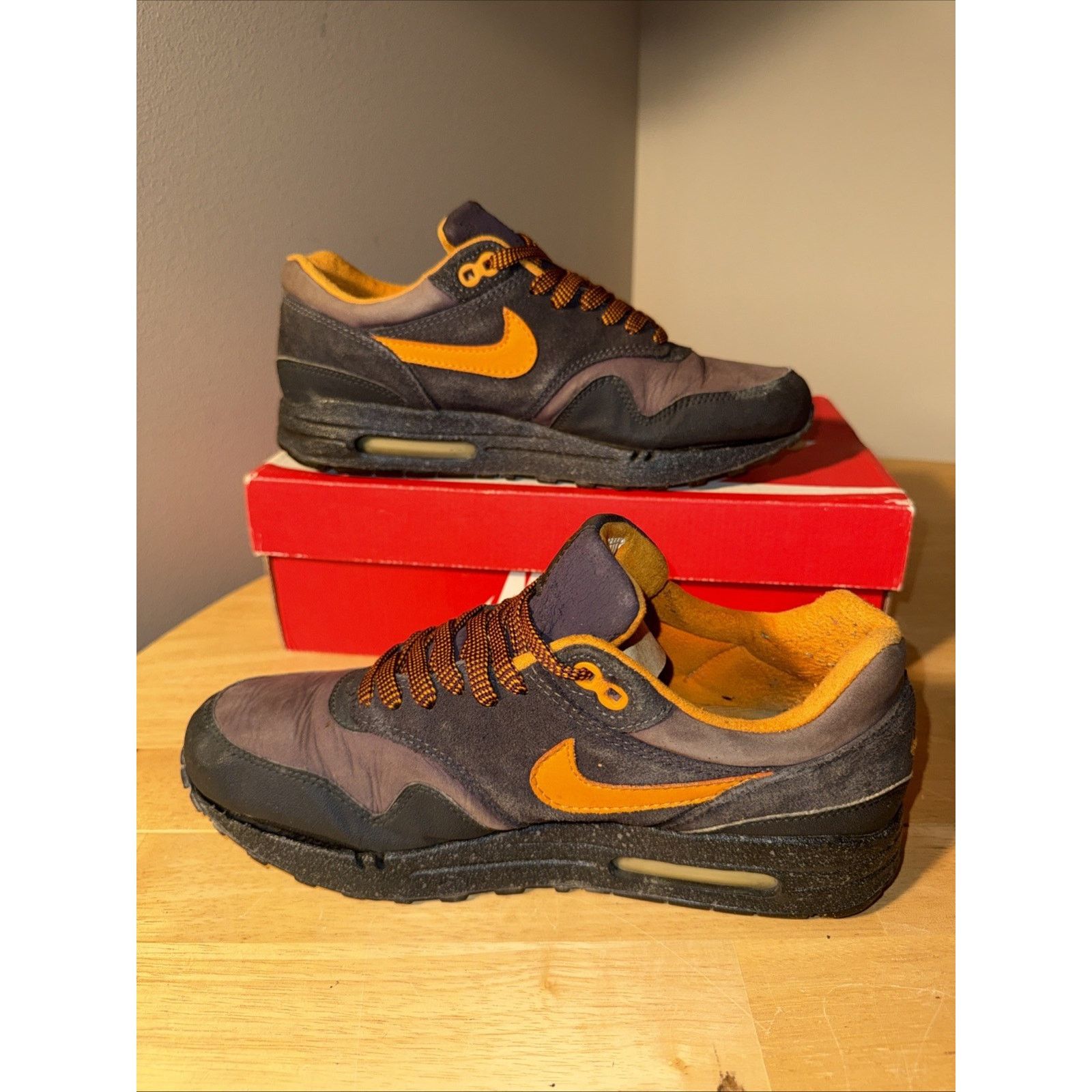 Nike Rare Size 9 - Nike Air Max 1 B Storm 2002 Patta Parra Tier0 Size US 9 / EU 42 - 5 Thumbnail