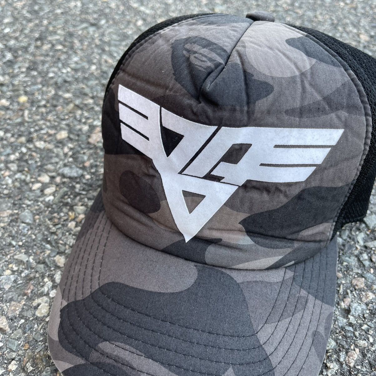 Bape 2007 A Bathing Ape x Van Halen Camo Trucker Hat Size ONE SIZE - 2 Thumbnail