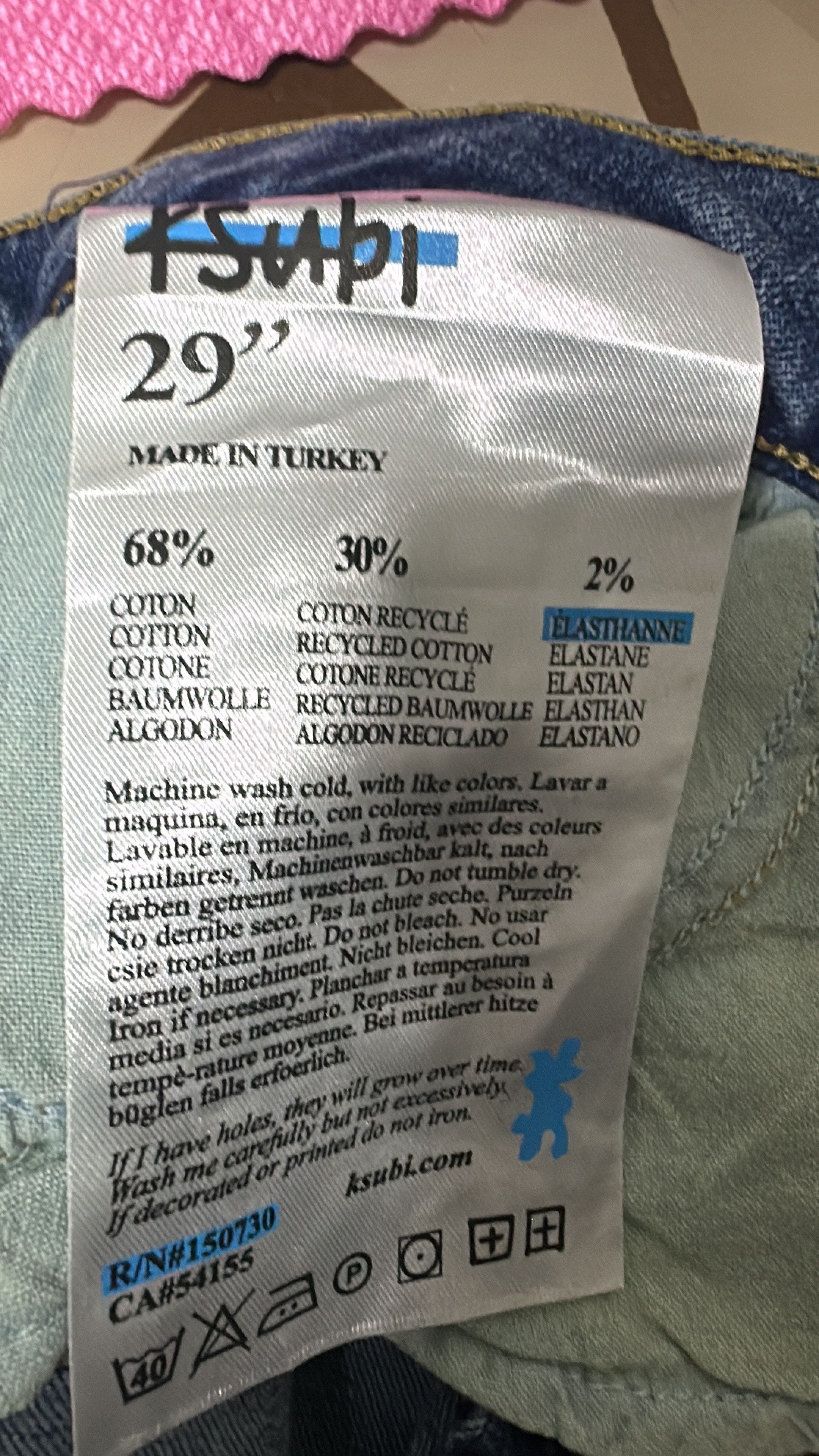 Ksubi KSUBI Hi N Wasted Bluebell Extra Size 29 Size US 29 - 7 Thumbnail