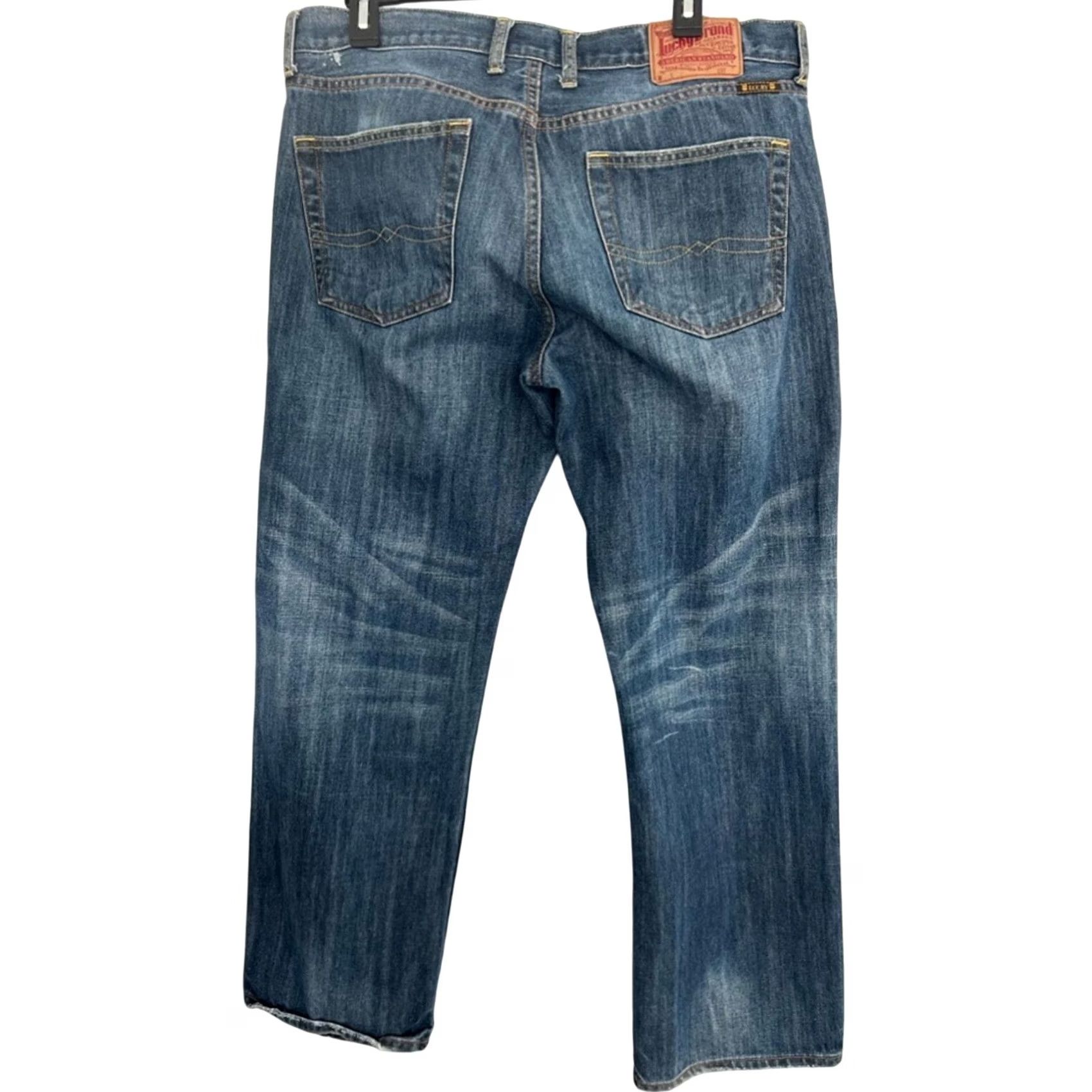 Lucky Brand Lucky Brand Men Denim 361 Vintage Straight-Leg Jeans 34x29 Blue Regular Inseam 29 Men Size US 34 / EU 50 - 2 Thumbnail