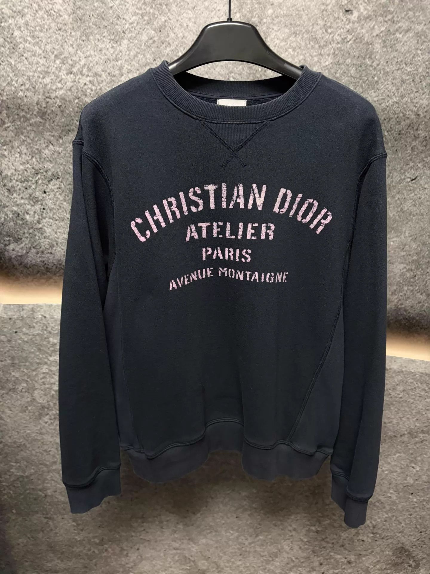 Dior Dior Atelier Sweatshirt L Navy Blue Size L / US 10 / IT 46 - 1 Thumbnail