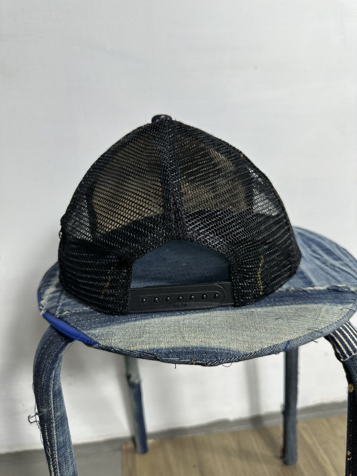 Handmade Custom Made Distressed Paisley Patchwork Boro Trucker hats Size ONE SIZE - 7 Thumbnail