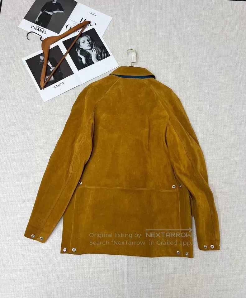 Acne Studios Acne Studios Cowhide solid color lapel leather jacket Size US L / EU 52-54 / 3 - 3 Thumbnail
