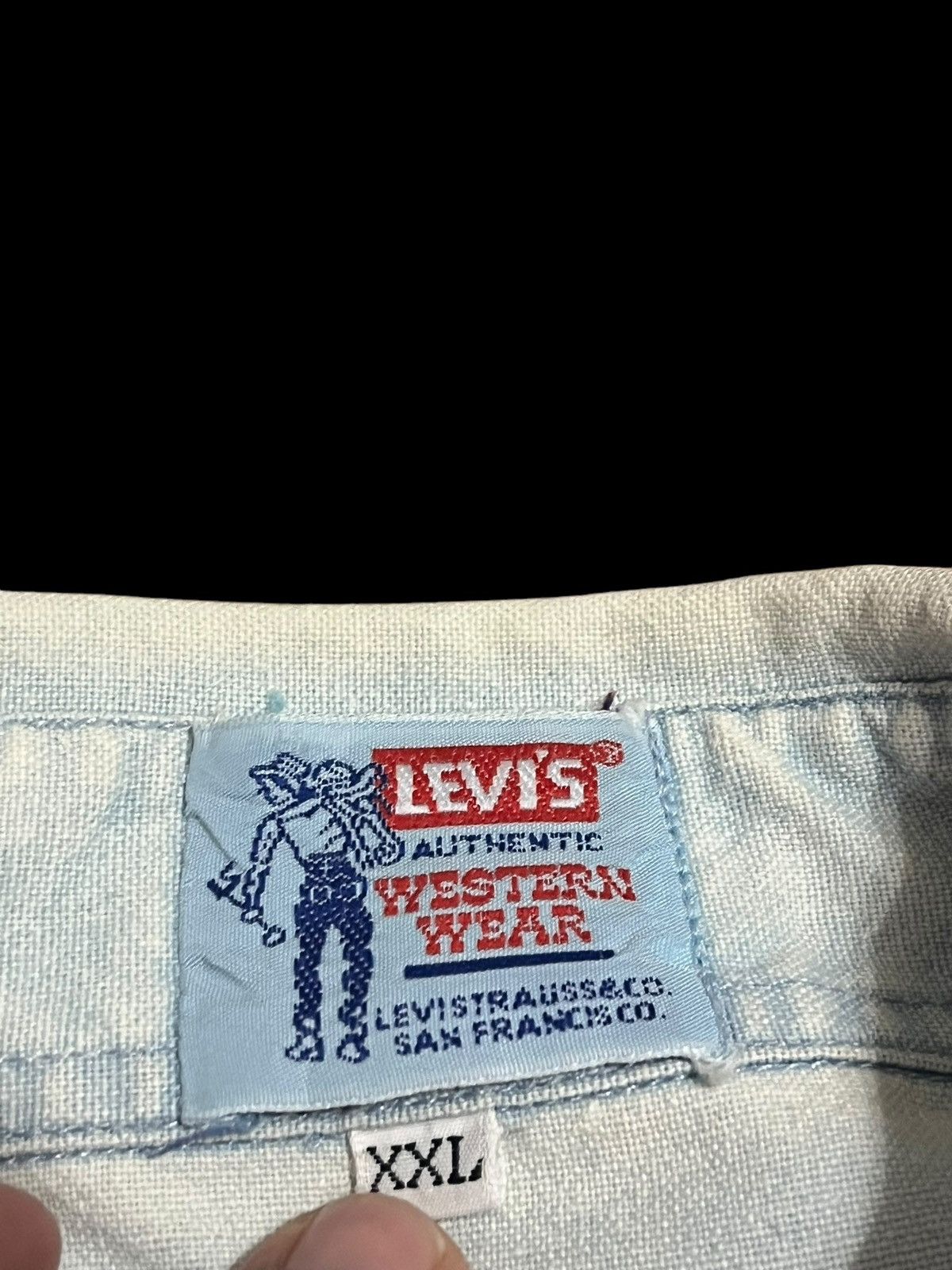 Levi's × Vintage Levis Vintage Western Stone Wash Button ups Size US XL / EU 56 / 4 - 5 Thumbnail
