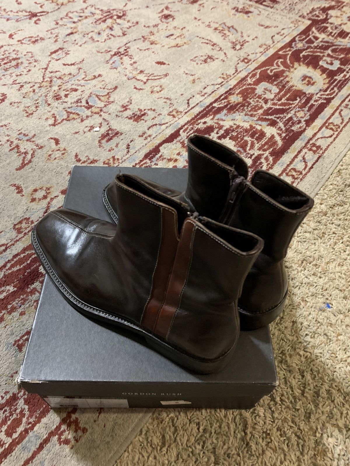 Gordon Rush Montecarlo Leather Zippered ankle boots Size US 9 / EU 42 - 9 Thumbnail