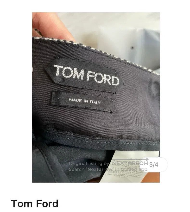 Tom Ford Tom Ford Leather belt herringbone wool half-skirt Size 25" / US 0 / IT 36 - 5 Thumbnail