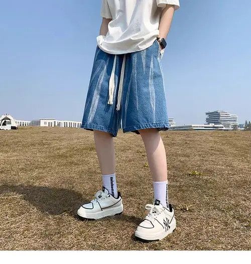 Japanese Brand Rumiko x Saki Blue High Street Vintage Casual Denim Shorts Size US 31 - 7 Thumbnail