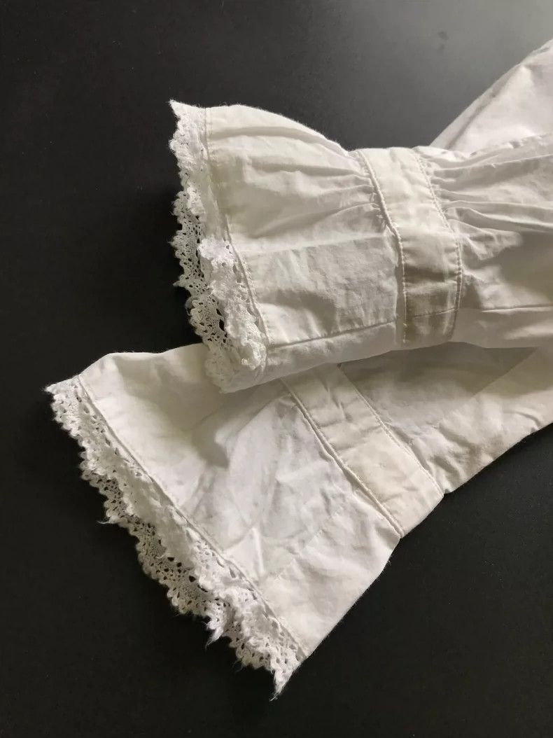 Comme des Garcons Comme Des Garcons Vintage shirt with lace trim Size M / US 6-8 / IT 42-44 - 6 Thumbnail