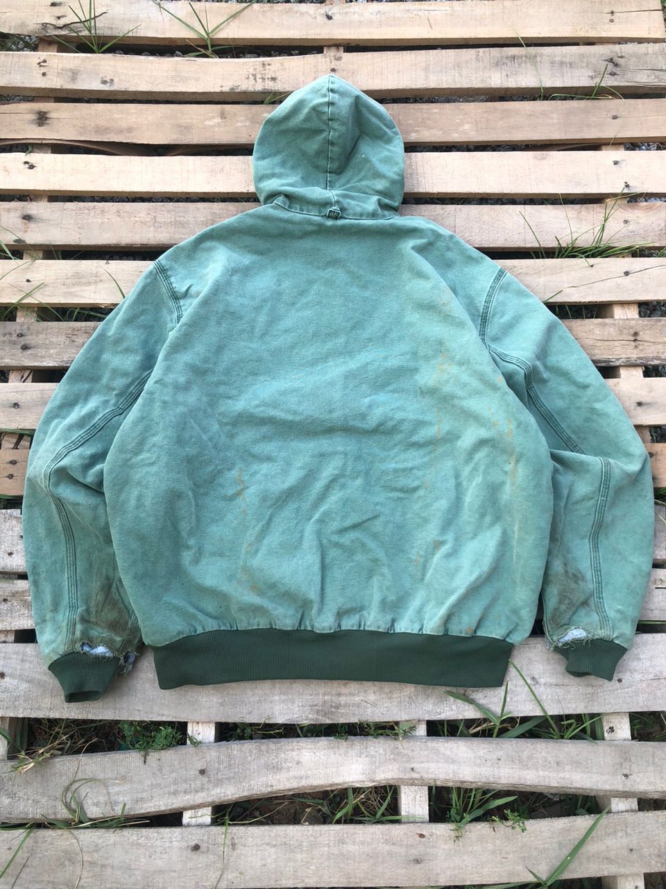 Carhartt Vintage Carhartt Detroit Jacket Distressed Size US XL / EU 56 / 4 - 2 Thumbnail