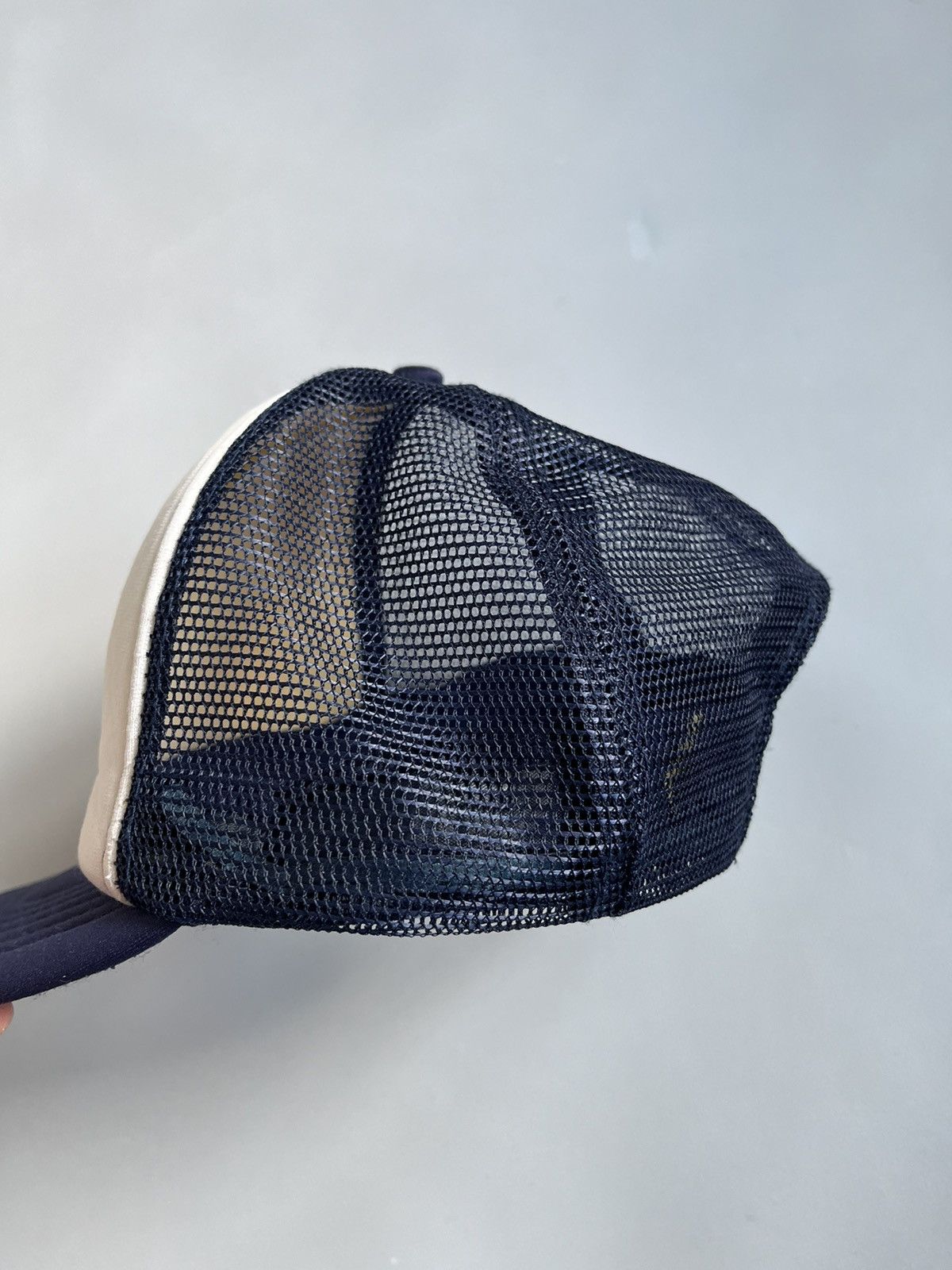Honda Vintage 90s HONDA Polyester Blue White Trucker Cap Size ONE SIZE - 9 Thumbnail
