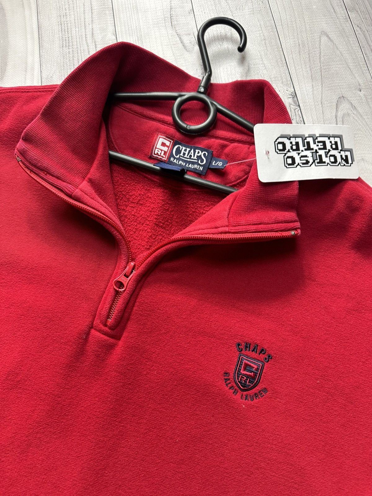 Chaps Ralph Lauren × Vintage Vintage Chaps Polo Ralph Lauren sweatshirt red size L logo Size US L / EU 52-54 / 3 - 3 Thumbnail