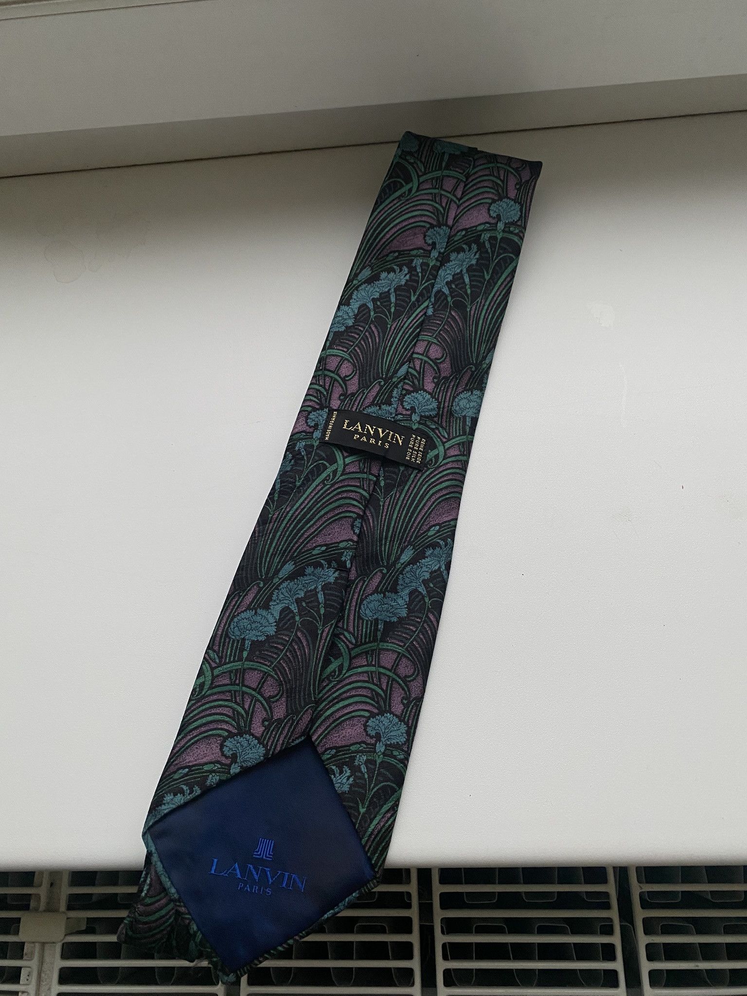 Designer × Lanvin Lanvin Paris Silk 100% Tie Size ONE SIZE - 1 Thumbnail
