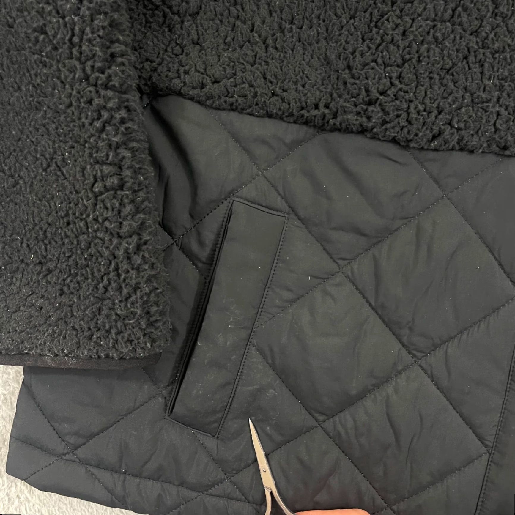 J. Jill J. Jill Fit Jacket Womens Medium Black Snap Activewear Fleece Outdoor Pocket Size M / US 6-8 / IT 42-44 - 5 Thumbnail