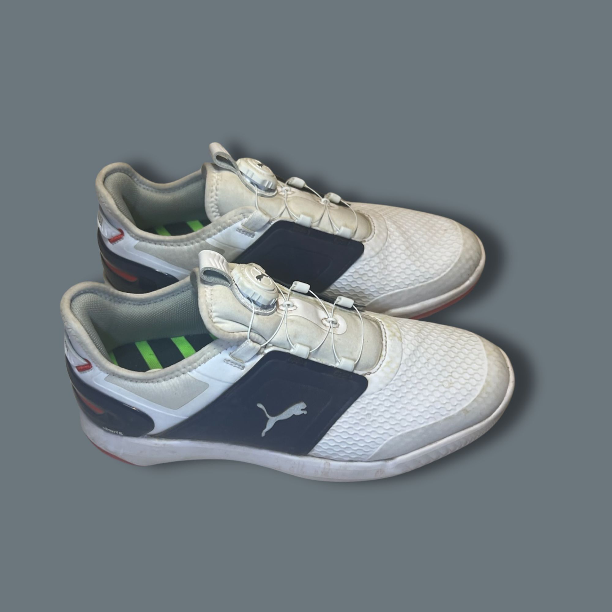 Puma Puma Ignite Elevate Disc Golf Shoes Size 7.5 Mens White & Na Size US 7.5 / EU 40-41 - 5 Thumbnail