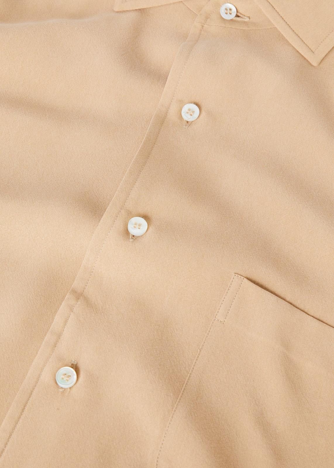 Loro Piana o1srvl11e0725 FAO0500 Silk André Shirt in Beige Size XS / US 0-2 / IT 36-38 - 6 Thumbnail