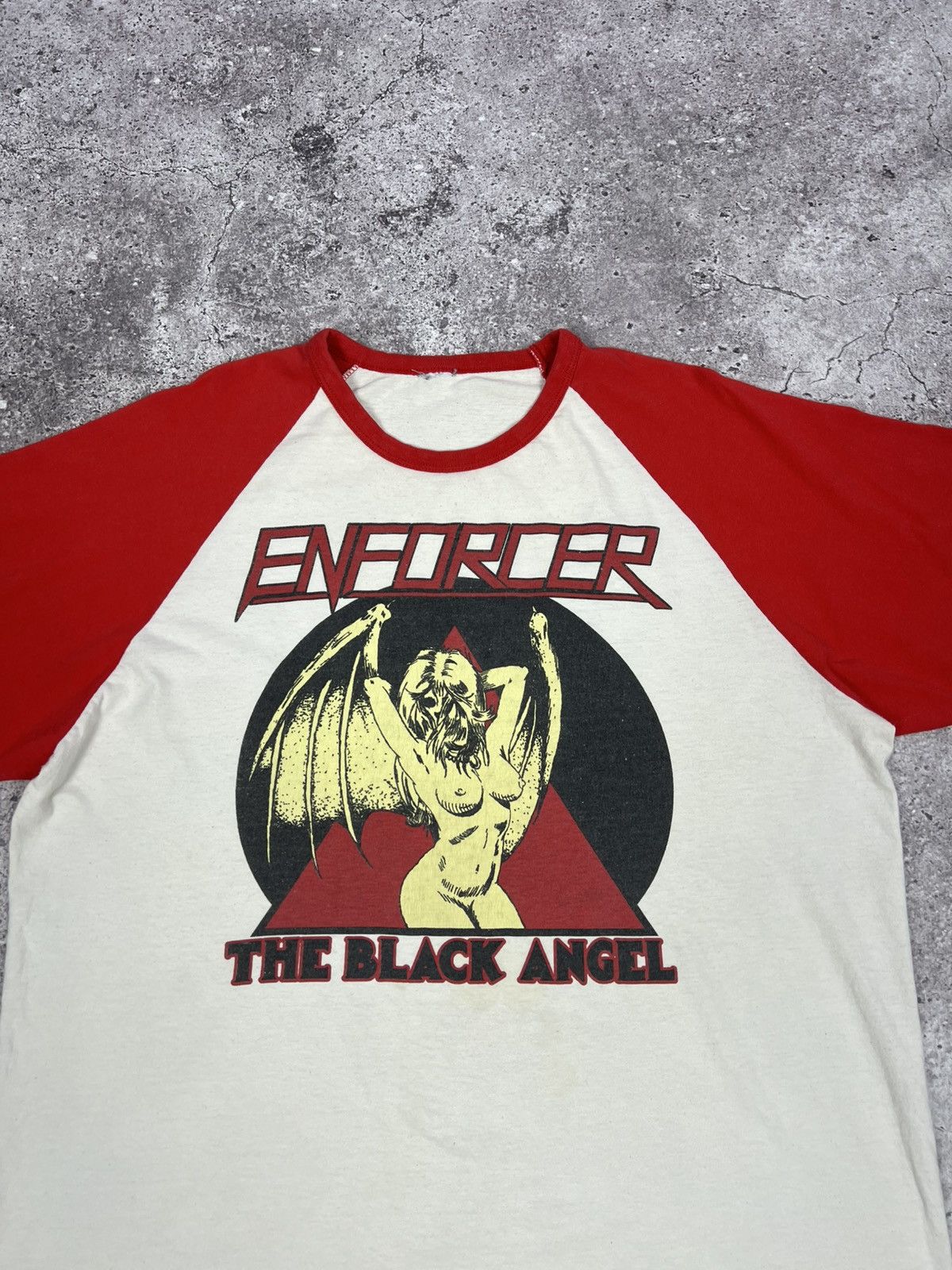 Fruit Of The Loom Enforcer The Black Angel Band T-shirt Cotton Men's Size US M / EU 48-50 / 2 - 4 Thumbnail