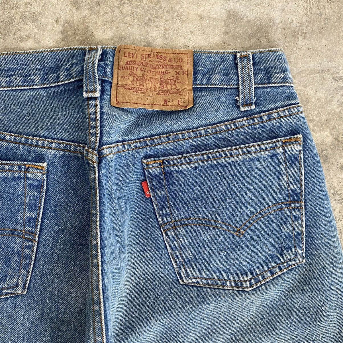 Levi's Vintage 80’s Levis 501 Faded Stonewashed Blue Jeans Size US 30 / EU 46 - 11 Thumbnail