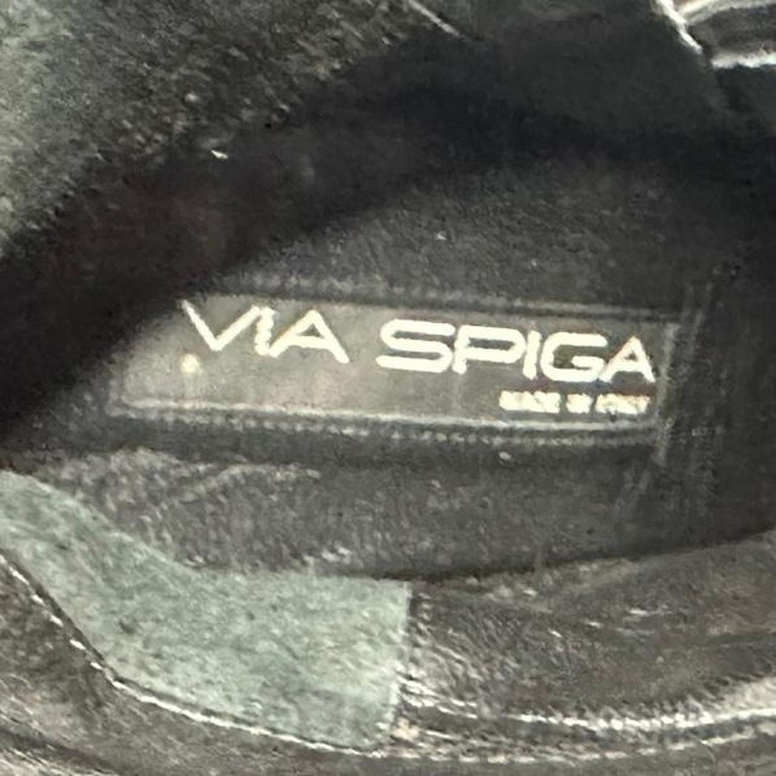 Other Via Spiga Print Black Leather High Heel Boots Size 7 Women Size US 7 / IT 37 - 8 Thumbnail
