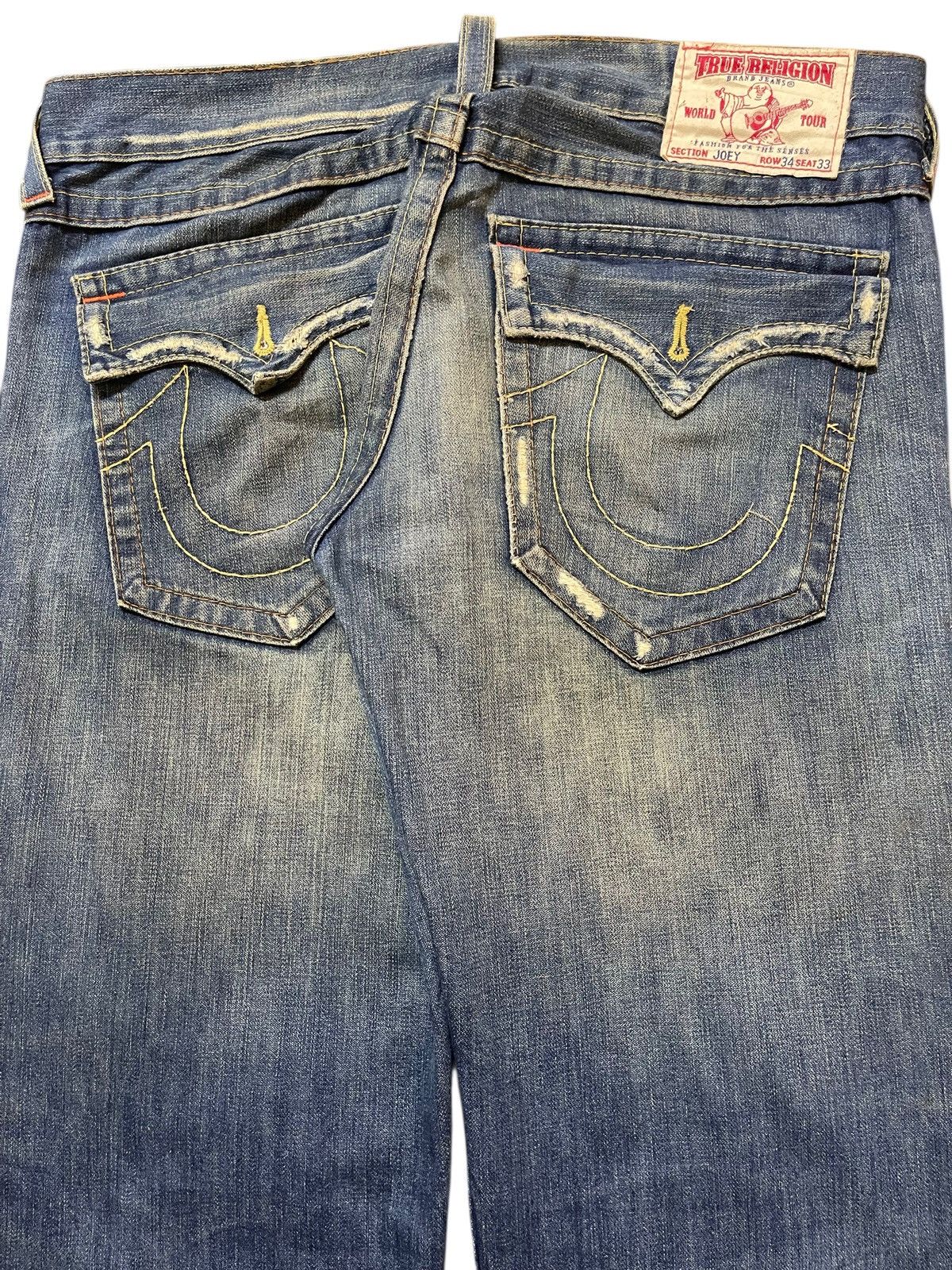 True Religion Vintage Usa True Religion Mud Wash Distress Spiral Leg Baggy Size US 38 / EU 54 - 6 Thumbnail