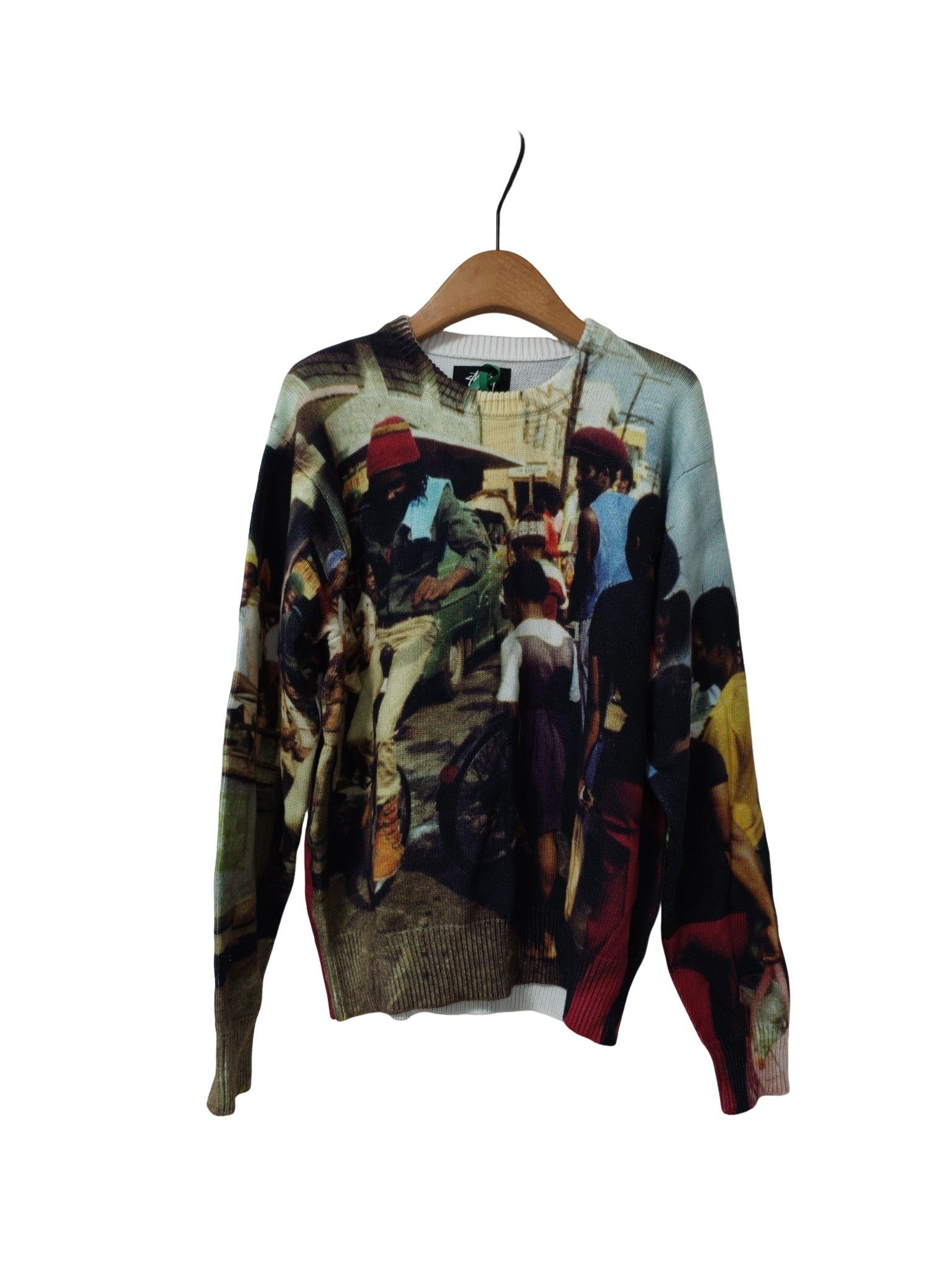 Stussy Stussy Perforated Swirl Knit Shirt - Size XXL | Grailed