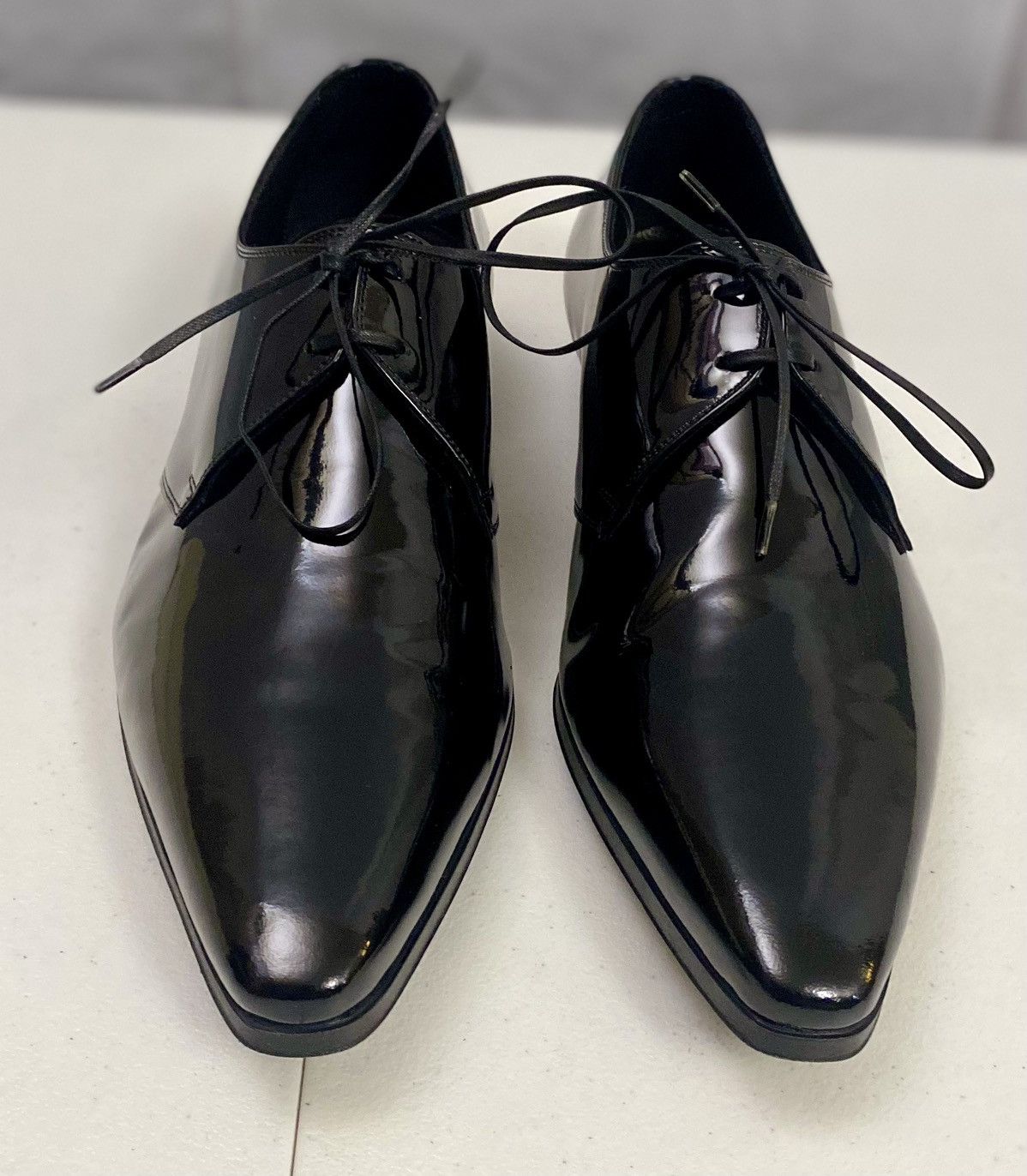 Dior Dior 🇮🇹 Black Patent Calfskin Derby Défilé Show Derby 9 New Size US 9 / EU 42 - 18 Thumbnail