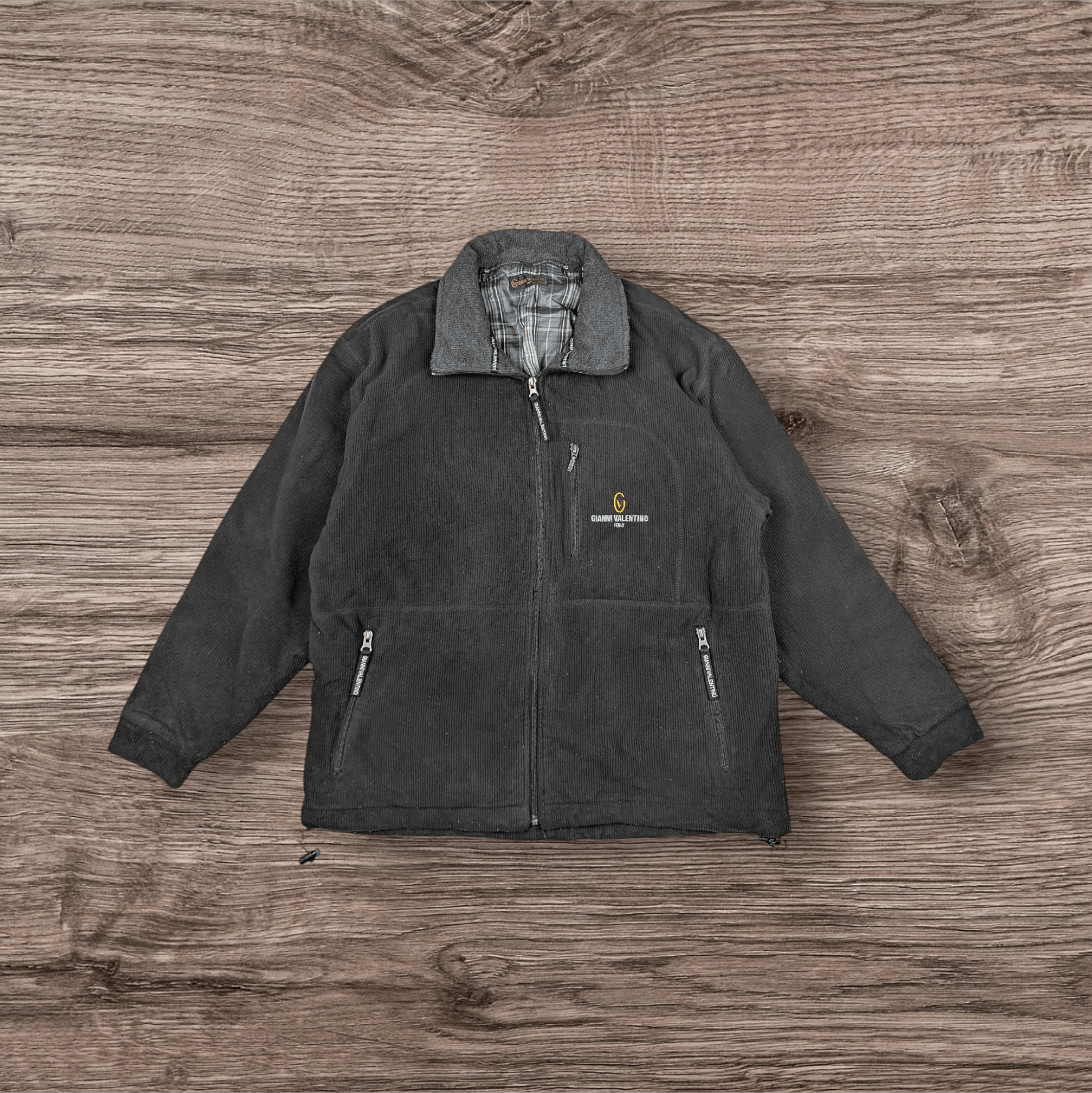Gianni Valentino Vintage 2000's GIANNI VALENTINO Fleece Jacket Size US L / EU 52-54 / 3 - 1 Thumbnail