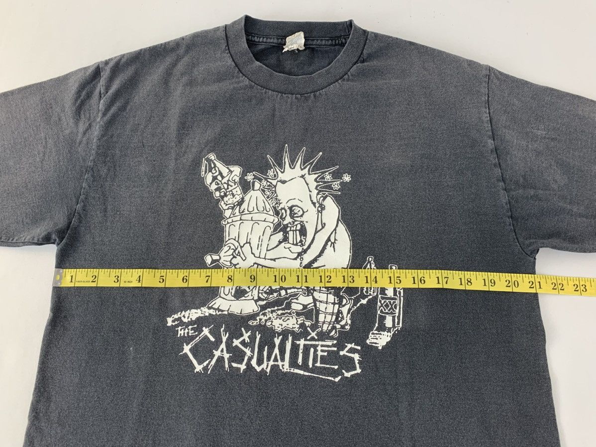 Band Tees 90s The Casualities Punk Rock Band Big Logo Black T-shirt Size US L / EU 52-54 / 3 - 8 Thumbnail