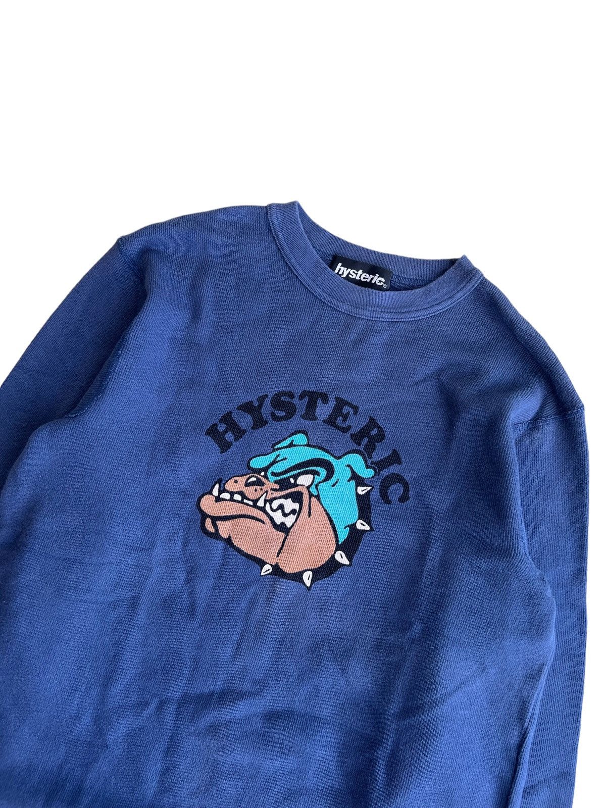 Hysteric Glamour 1990s Hysteric Glamour Bull Dog Baggy Crewneck Sweater Size US M / EU 48-50 / 2 - 3 Thumbnail