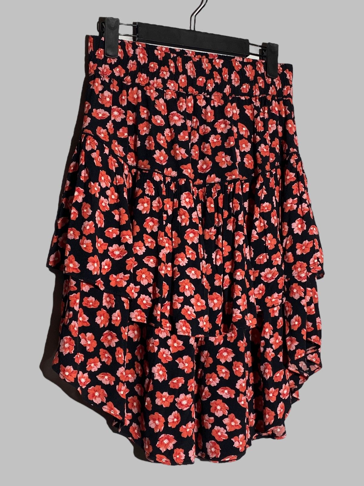 Ganni 🔥 GANNI FLORAL PRINT VISCOSE SKIRT Y2K GRUNGE PARIS FASHION Size 26" / US 2 / IT 38 - 4 Thumbnail