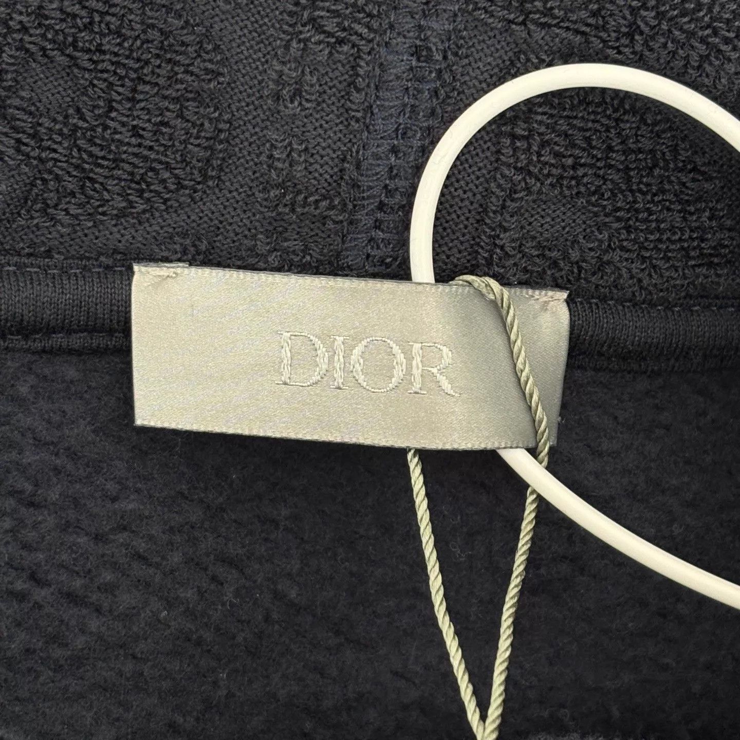 Dior Dior Navy Blue AlloverPrint Terry Hoodie L New Size US L / EU 52-54 / 3 - 3 Thumbnail