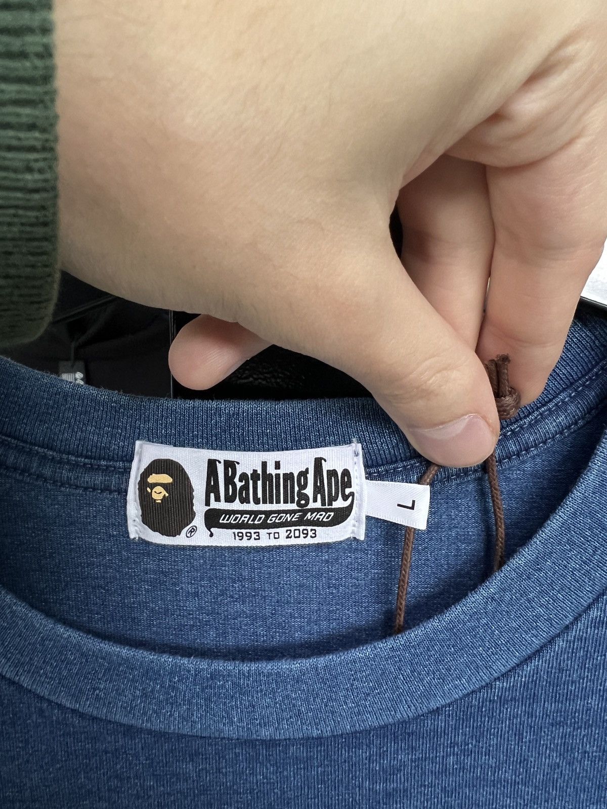 Bape BAPE APE HEAD BAPE STA INDIGO TEE Size US L / EU 52-54 / 3 - 4 Thumbnail