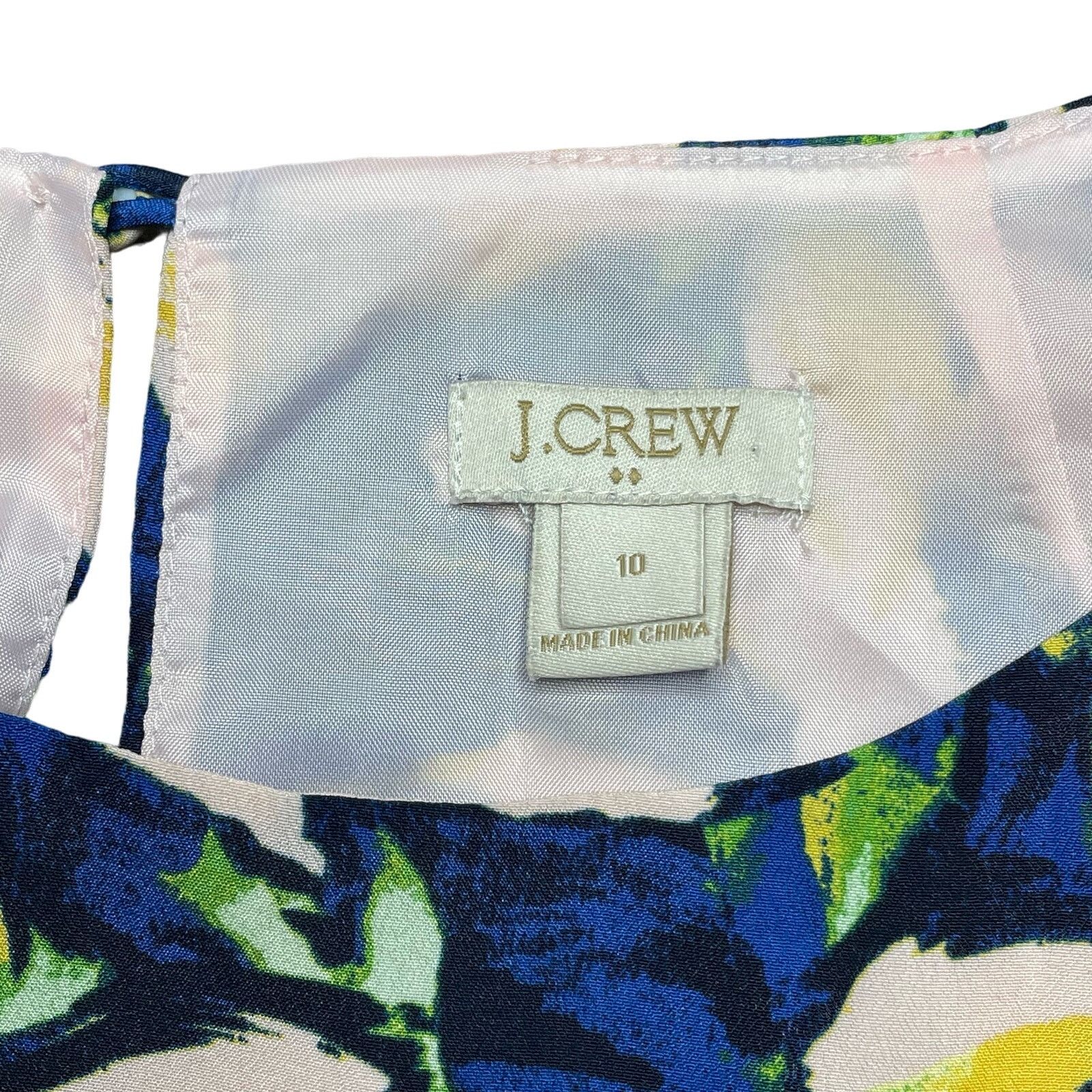 J.Crew J Crew Floral Shift Dress Size L / US 10 / IT 46 - 2 Thumbnail