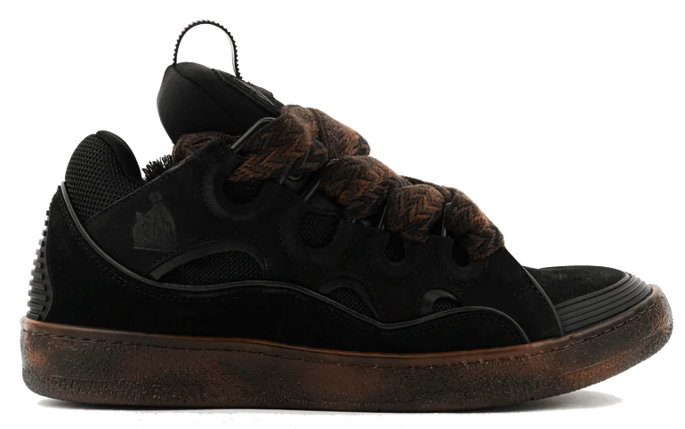 Helmut Lang o1s22i1n1024 Leather Curb Sneakers in Black Size US 11 / EU 44 - 1 Thumbnail