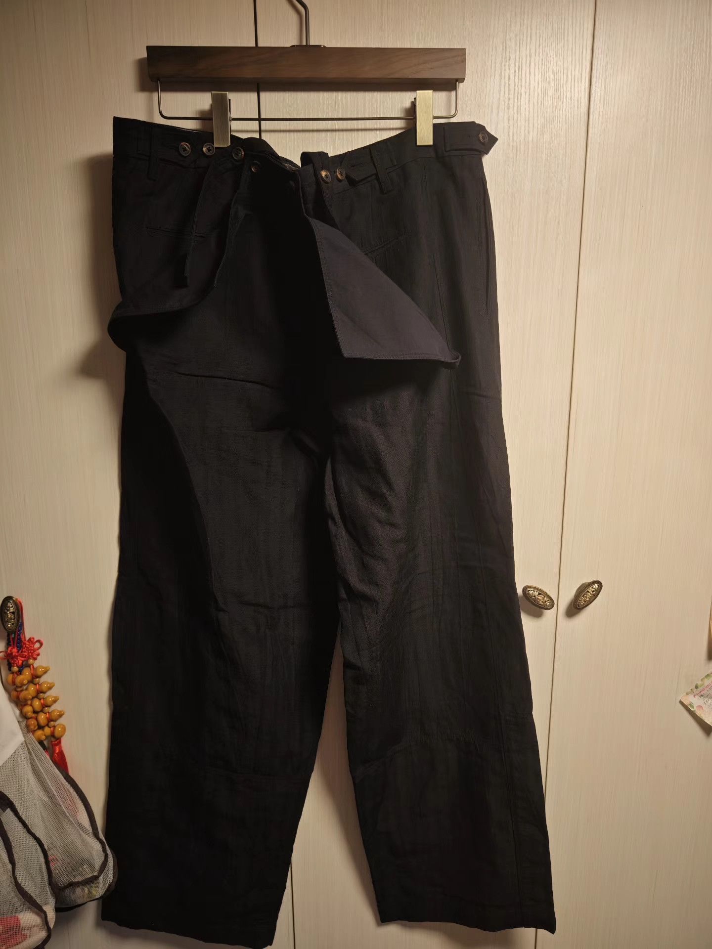 Ziggy Chen Ziggy Chen Bamboo Pattern Suspender Pants Size US 30 / EU 46 - 1 Thumbnail
